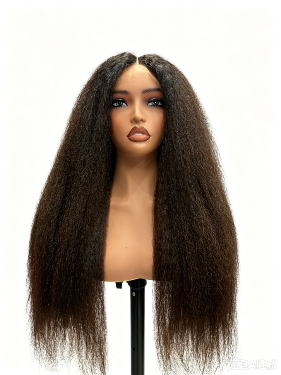 The Melanin Muse Kinky Straight Wig 100% Vietnamese Hunam Hair Glueless  HD Lace with Drawstring
